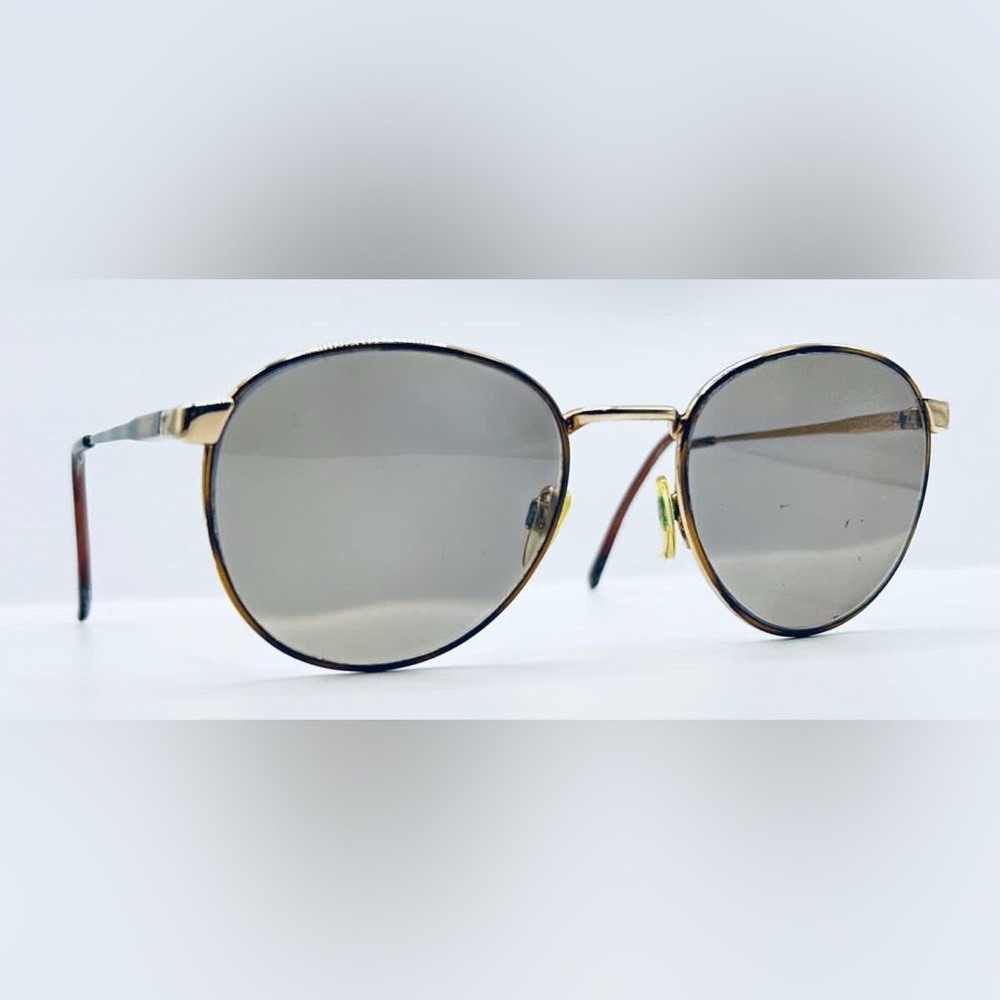 Vintage Safilo Tortoise Gold Oval Sunglasses Frames Only
